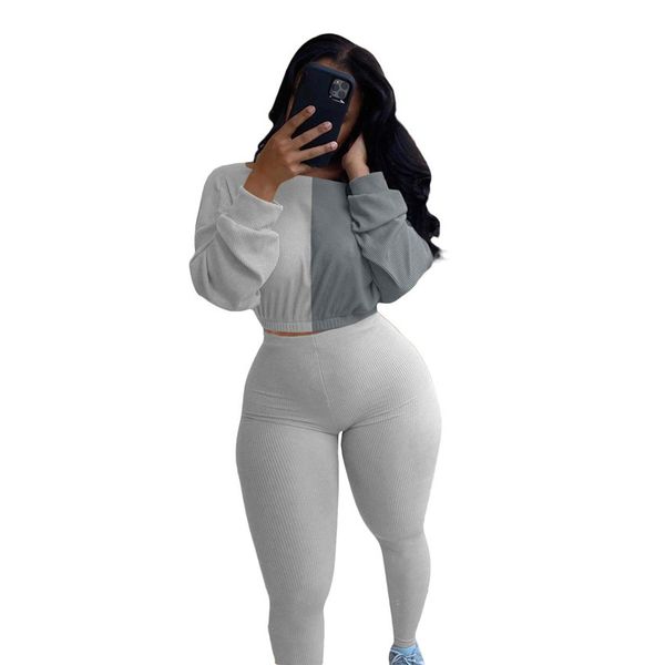 новый цвет блока лоскутная двухкусочный tracksuit наборы с длинным рукавом толстовки костюмы женщины crop top свитер леггинсы брюки casual с, White
новый цвет блока лоскутная двухкусочный tracksuit наборы с длинным рукавом толстовки костюмы женщины crop top свитер леггинсы брюки casual с, White