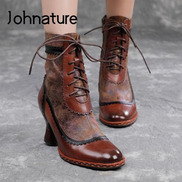 johnature women boots shoes 2020 new genuine leather winter zip cross-tied pointed toe handmade colorful concise platform boots, Black
johnature women boots shoes 2020 new genuine leather winter zip cross-tied pointed toe handmade colorful concise platform boots, Black
