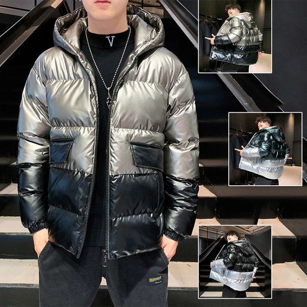 2020 winter trend leisure thickened coat for young men hooded zipper bright face men's cotton padded clothes, Black
2020 winter trend leisure thickened coat for young men hooded zipper bright face men's cotton padded clothes, Black