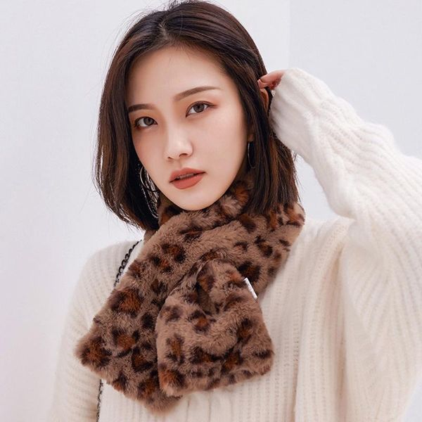 scarves winter warm scarf women faux fur leopard print short cute ladies elegant thickened cross, Blue;gray
scarves winter warm scarf women faux fur leopard print short cute ladies elegant thickened cross, Blue;gray