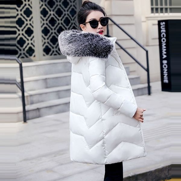 designer- winter jacket women parkas female fashion down with a hood large faux fur collar ladies coat warm outwear, Black
designer- winter jacket women parkas female fashion down with a hood large faux fur collar ladies coat warm outwear, Black