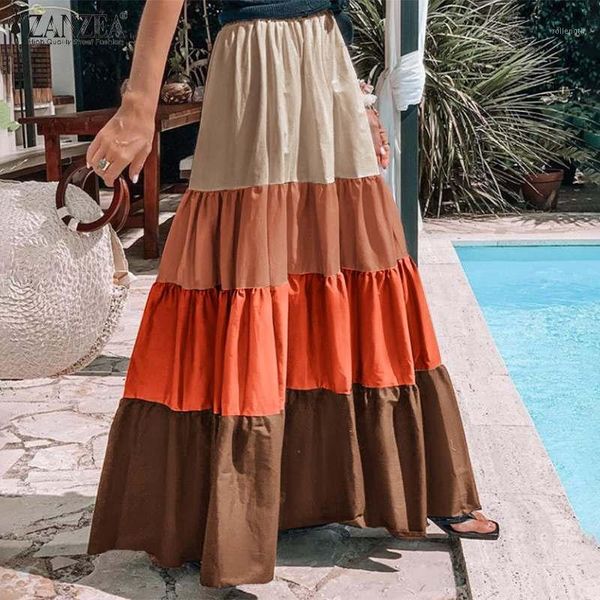 womens bohemian ruffles pleated skirts streetwear a-line jupe robe patchwork color vestidos zanzea high waist chic skirts s-5xl1, Black
womens bohemian ruffles pleated skirts streetwear a-line jupe robe patchwork color vestidos zanzea high waist chic skirts s-5xl1, Black