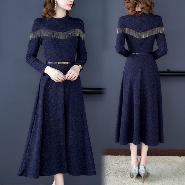 2021 3xl plus size sequins dresses autumn winter vintage casual long sleeve new one piece dress elegant party chic women's wear, Black;gray
2021 3xl plus size sequins dresses autumn winter vintage casual long sleeve new one piece dress elegant party chic women's wear, Black;gray