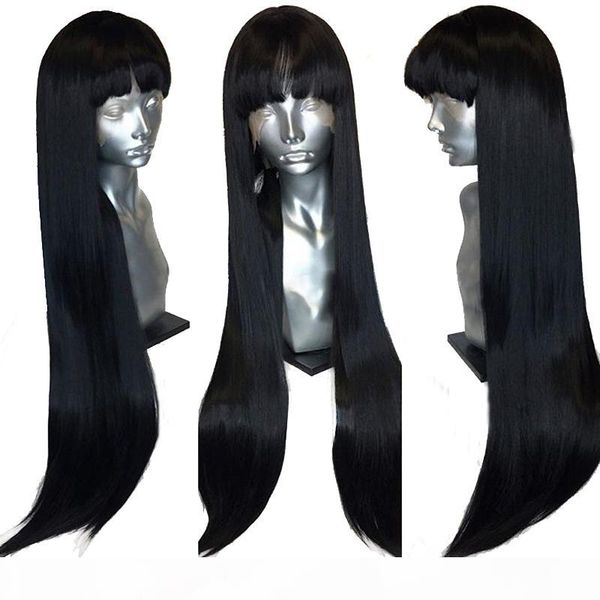 360 lace frontal long straight 100% human hair wigs with front bangs fringe remy brazilian glueless closure wig for black women
360 lace frontal long straight 100% human hair wigs with front bangs fringe remy brazilian glueless closure wig for black women