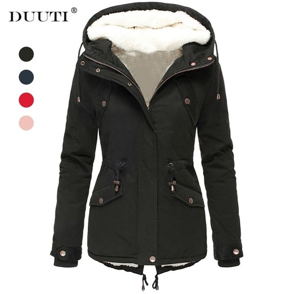 thick warm parka women plush inside fall winter fashion casual hooded cotton jacket streetwear plus size basic coat d30 y201012, Black
thick warm parka women plush inside fall winter fashion casual hooded cotton jacket streetwear plus size basic coat d30 y201012, Black