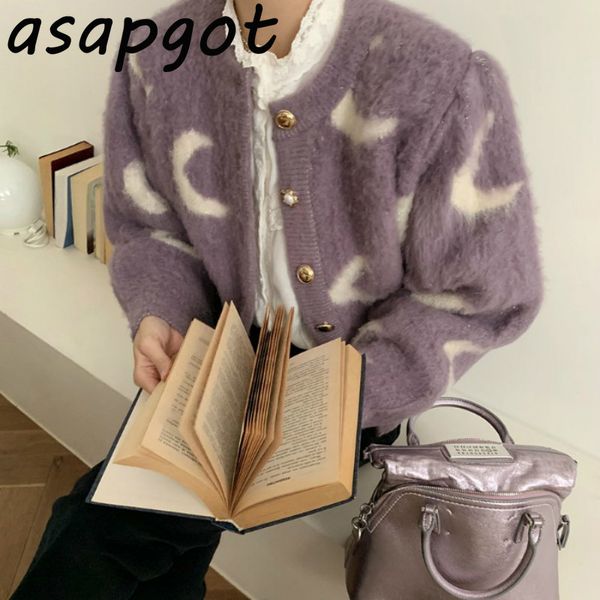 chic korean 2020 winter coat gentle sweet knit purple o neck puff sleeve jacquard cardigan sweater pearl button pull fashion h1211, White;black
chic korean 2020 winter coat gentle sweet knit purple o neck puff sleeve jacquard cardigan sweater pearl button pull fashion h1211, White;black
