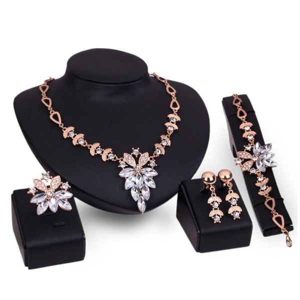 women rhinestone grape pendant necklace stud earrings ring bracelet jewelry set dubai bridal wedding party decor accessory gift, Silver
women rhinestone grape pendant necklace stud earrings ring bracelet jewelry set dubai bridal wedding party decor accessory gift, Silver