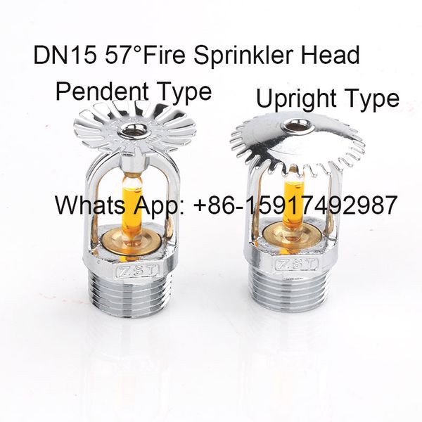 brass 57 degree fire sprinkler head, dn15 1/2 inch two type sprinklers, upright/pendent type
brass 57 degree fire sprinkler head, dn15 1/2 inch two type sprinklers, upright/pendent type