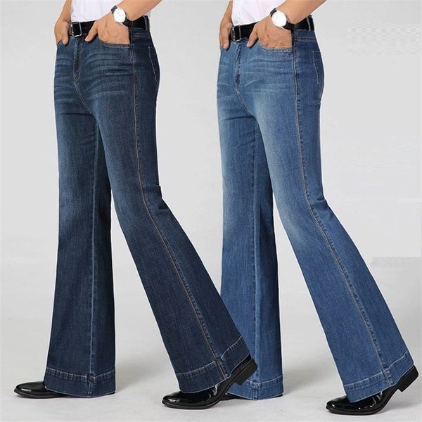 new spring autumn men's smart casual boot cut jeans business wide leg pants big flares trousers 201128, Blue
new spring autumn men's smart casual boot cut jeans business wide leg pants big flares trousers 201128, Blue