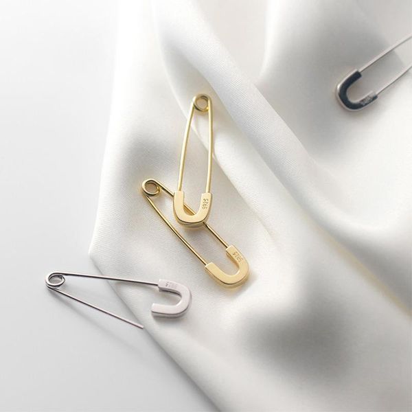 simple safety pin earrings 925 sterling silver hoop earrings for women ear hanging gold trendy jewelry female accessories gifts, Golden;silver
simple safety pin earrings 925 sterling silver hoop earrings for women ear hanging gold trendy jewelry female accessories gifts, Golden;silver