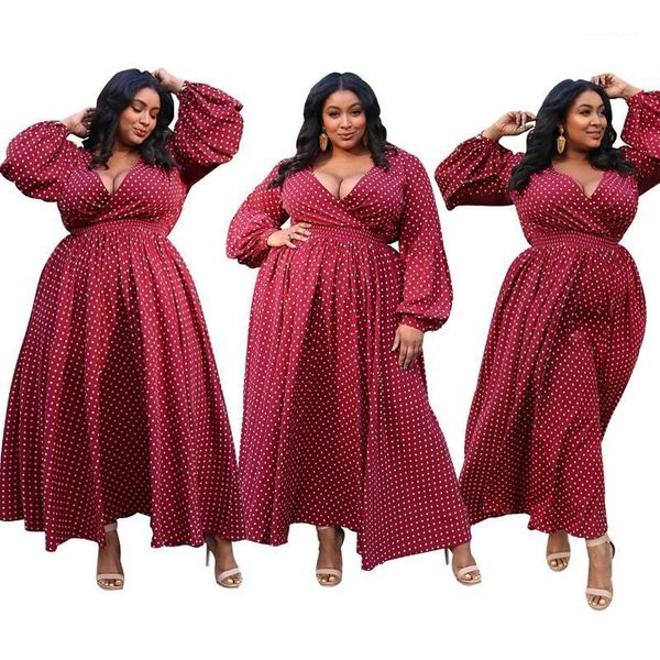 casual dresses large size women's polka dot dress fashion puff sleeve pleated red v-neck high waist loose xl-4xl1, Black;gray
casual dresses large size women's polka dot dress fashion puff sleeve pleated red v-neck high waist loose xl-4xl1, Black;gray