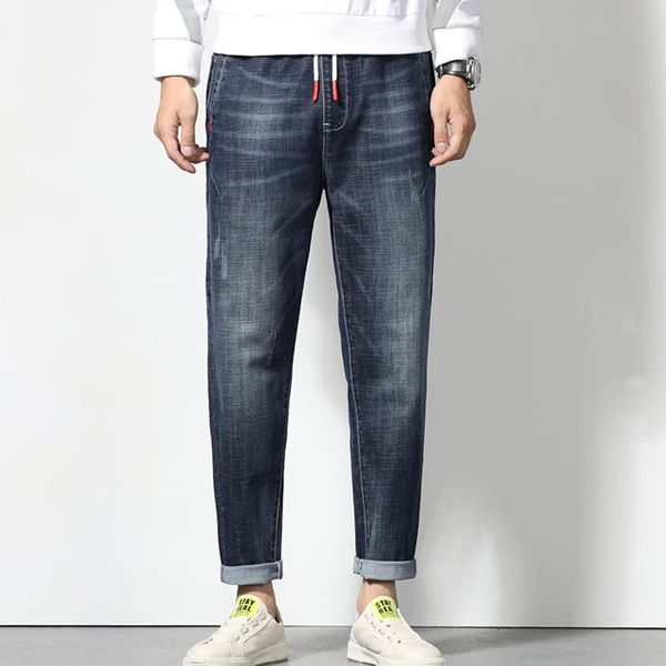 men's jeans pants elastic waist casual fashion denim large size men trousers brand products loose harem dropship, Blue
men's jeans pants elastic waist casual fashion denim large size men trousers brand products loose harem dropship, Blue