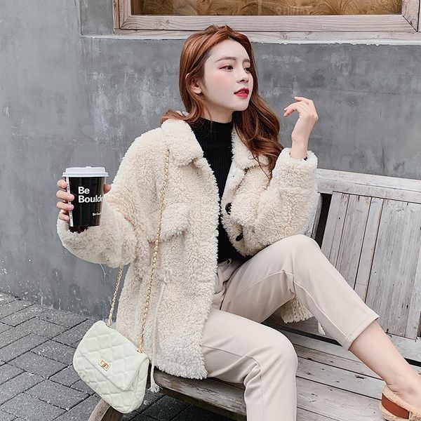 lamb coat woman autumn and winter new style the korean version loose single-breasted fashionable casual lamb wool jacket woman, Black;brown
lamb coat woman autumn and winter new style the korean version loose single-breasted fashionable casual lamb wool jacket woman, Black;brown