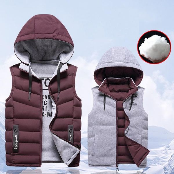 casual vest jacket men both sides winter fleece vest warm hooded waistcoat sleeveless jackets male hat detachable waistcoat coat, Black;white
casual vest jacket men both sides winter fleece vest warm hooded waistcoat sleeveless jackets male hat detachable waistcoat coat, Black;white