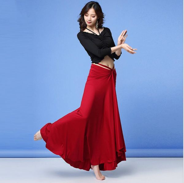 3 piece set women belly dance practice wear long sleeve blouse wrap skirt oriental dance show wear big size, Black;red
3 piece set women belly dance practice wear long sleeve blouse wrap skirt oriental dance show wear big size, Black;red