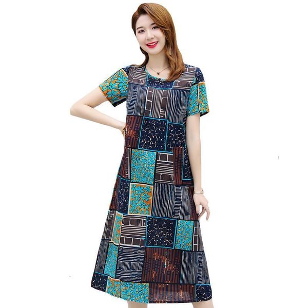 2020 new summer print dress women plus size 5xl o-neck short sleeve women dress casual slim ladies loose elegant long dresses, Black;gray
2020 new summer print dress women plus size 5xl o-neck short sleeve women dress casual slim ladies loose elegant long dresses, Black;gray