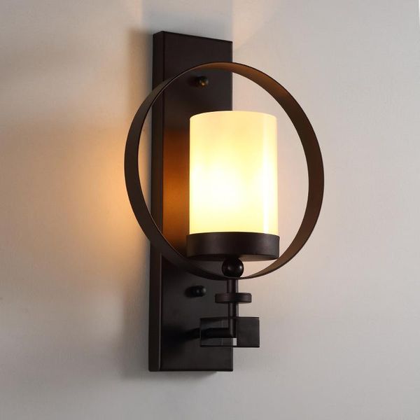 modern led glass ball bedroom light wall lamp penteadeira espelho living room lamp