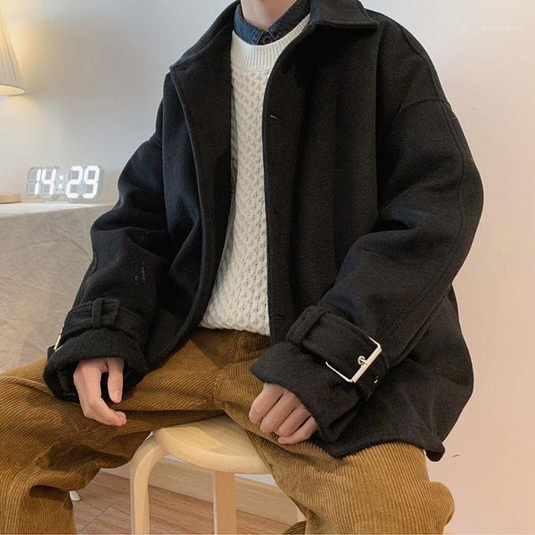 woolen coat men thiened new style autumn & winter korean-style trend loose and plus-sized jaet short woolen jaet male1, Tan;black
woolen coat men thiened new style autumn & winter korean-style trend loose and plus-sized jaet short woolen jaet male1, Tan;black