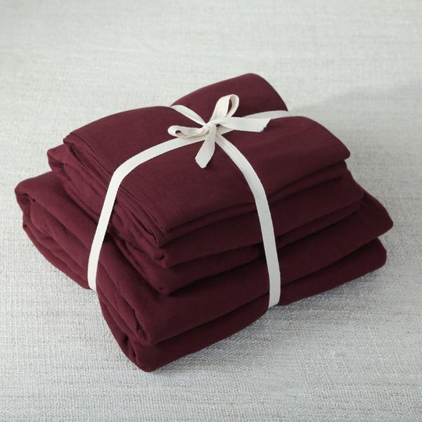 4pcs 100% cotton jersey knitted fabric luxury bedroom set dark red solid color bed linen set1
4pcs 100% cotton jersey knitted fabric luxury bedroom set dark red solid color bed linen set1