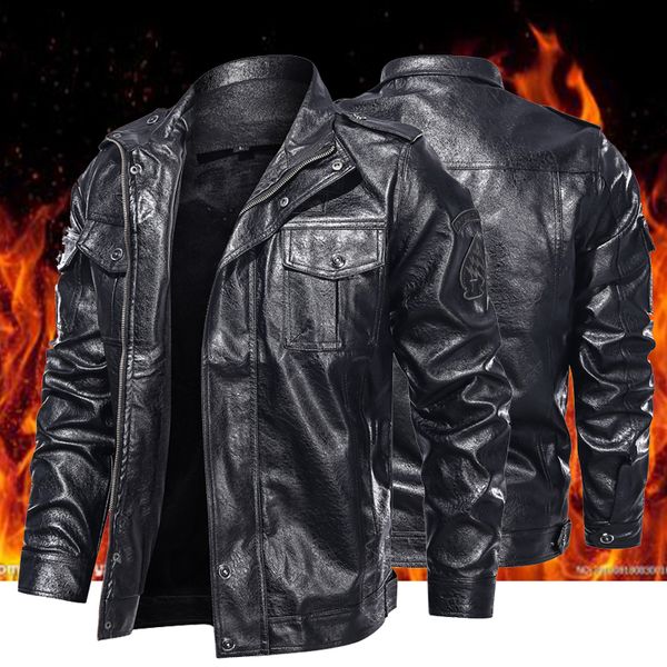 2021 new men winter brand vintage motor distressed jacket coat mens clothing casual outwear faux leather jackets 5xl 5e1m, Black;brown
2021 new men winter brand vintage motor distressed jacket coat mens clothing casual outwear faux leather jackets 5xl 5e1m, Black;brown