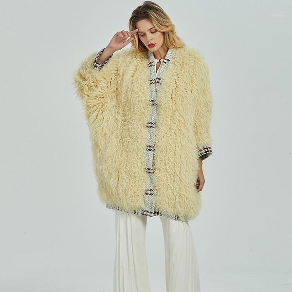 2020 new winter knitted real lamb fur coat ladies casual long loose batwing sleeve natural fur coat sheep wool jacket outerwear1, Black
2020 new winter knitted real lamb fur coat ladies casual long loose batwing sleeve natural fur coat sheep wool jacket outerwear1, Black