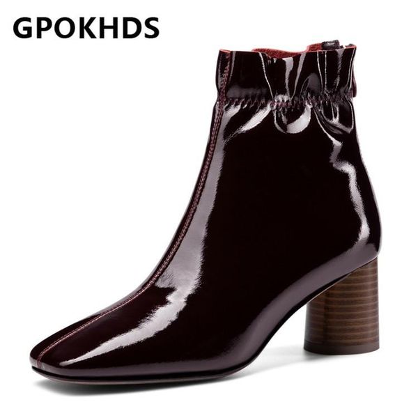 gpokhds 2021 women ankle boots cow leather winter short plush square toe zipper metal decoration high heels female boots size 40, Black
gpokhds 2021 women ankle boots cow leather winter short plush square toe zipper metal decoration high heels female boots size 40, Black