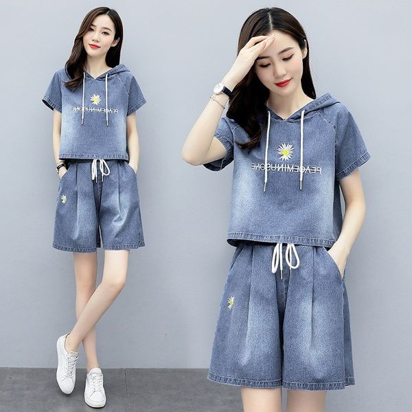 fashionable denim suit pants suitshorts pants setshorts set 2020 summer new women's wear small fragrance styleage reduction leisure ten, Gray
fashionable denim suit pants suitshorts pants setshorts set 2020 summer new women's wear small fragrance styleage reduction leisure ten, Gray