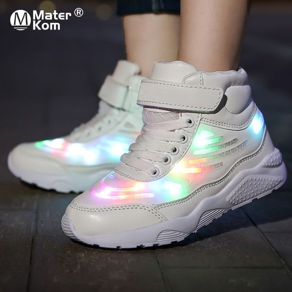 size 25-36 children led shoes girls boys sneakers with light kids lighted shoes usb charging glowing sneakers with luminous sole y201028, Black;red
size 25-36 children led shoes girls boys sneakers with light kids lighted shoes usb charging glowing sneakers with luminous sole y201028, Black;red