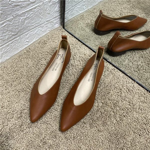 deat 2020 new spring autumn fashion casual pointed shallow mouth comfortable soft leather single shoes women sf125, Black
deat 2020 new spring autumn fashion casual pointed shallow mouth comfortable soft leather single shoes women sf125, Black