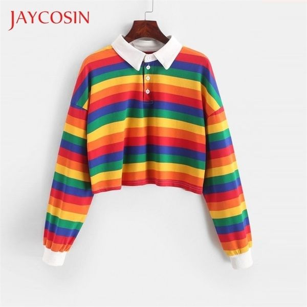 jaycosin womens color stripe button long sleeve pullover hoodies sweatshirt blouse short slim women's polo ear 919 y200915, Black
jaycosin womens color stripe button long sleeve pullover hoodies sweatshirt blouse short slim women's polo ear 919 y200915, Black
