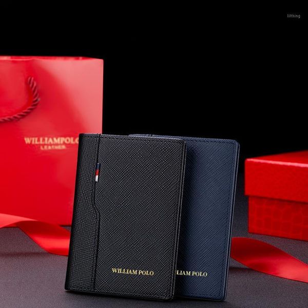 williampolo men's wallet leather case small card mini short vertical cowhide wallet portable male with gift box pl1952271, Red;black
williampolo men's wallet leather case small card mini short vertical cowhide wallet portable male with gift box pl1952271, Red;black