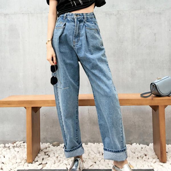women vintage denim jeans 2020 autumn wide leg bleached casual boyfriend curl pants oversize high waist jean trousers ladies1, Blue
women vintage denim jeans 2020 autumn wide leg bleached casual boyfriend curl pants oversize high waist jean trousers ladies1, Blue