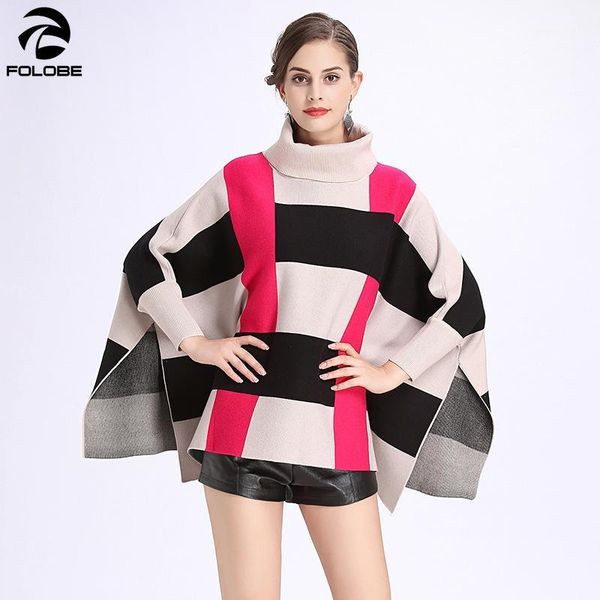 women's sweaters 2021 lady knitted sweater plaid plus size winter shawl fashion high neck loose batwing sleeve poncho pullovers1, White;black
women's sweaters 2021 lady knitted sweater plaid plus size winter shawl fashion high neck loose batwing sleeve poncho pullovers1, White;black