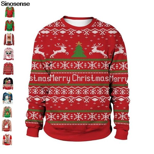 men's sweaters christmas tree snowflakes reindeer ugly sweater 3d funny hilarious xmas party wear sweatshirt jumper, White;black
men's sweaters christmas tree snowflakes reindeer ugly sweater 3d funny hilarious xmas party wear sweatshirt jumper, White;black