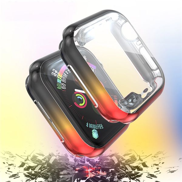 screen protective case for apple watch series 5/4/3/2/1 iwatch tpu plating gradient color cover 38 42 44 40mm watch case
screen protective case for apple watch series 5/4/3/2/1 iwatch tpu plating gradient color cover 38 42 44 40mm watch case