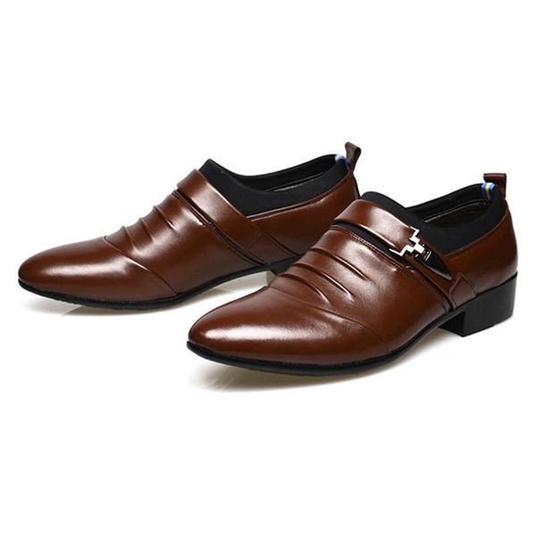 size 45 fashion pu leather men dress shoes pointed toe bullock oxfords shoes for men slip on designer luxury, Black
size 45 fashion pu leather men dress shoes pointed toe bullock oxfords shoes for men slip on designer luxury, Black