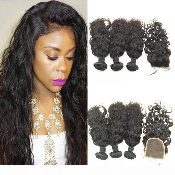 7a peruvian hair with closure, human hair bundles with closure, 3 pcs peruvian water wave with lace closure, Black
7a peruvian hair with closure, human hair bundles with closure, 3 pcs peruvian water wave with lace closure, Black