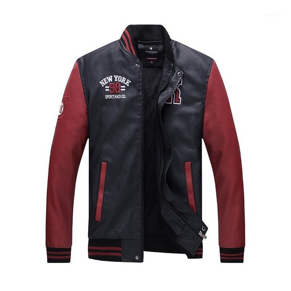 men's fur & faux 2021 men's fashion color matching plus velvet stand collar printing pu leather jacket1, Black
men's fur & faux 2021 men's fashion color matching plus velvet stand collar printing pu leather jacket1, Black