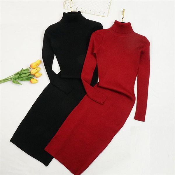 casual dresses autumn winter women knitted dress turtleneck sweater lady slim bodycon long sleeve bottoming vestidos1, Black;gray
casual dresses autumn winter women knitted dress turtleneck sweater lady slim bodycon long sleeve bottoming vestidos1, Black;gray