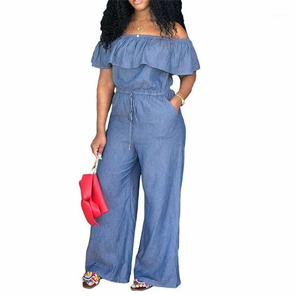 women's jumpsuits & rompers casual slash neck overalls women denim jumpsuit jeans ladies summer back zipper ruffles trousers pants1, Black;white
women's jumpsuits & rompers casual slash neck overalls women denim jumpsuit jeans ladies summer back zipper ruffles trousers pants1, Black;white