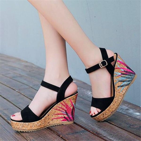 dress shoes wedge summer 2021 wild thick-bottomed muffin fish mouth fashion women's sandals, Black
dress shoes wedge summer 2021 wild thick-bottomed muffin fish mouth fashion women's sandals, Black