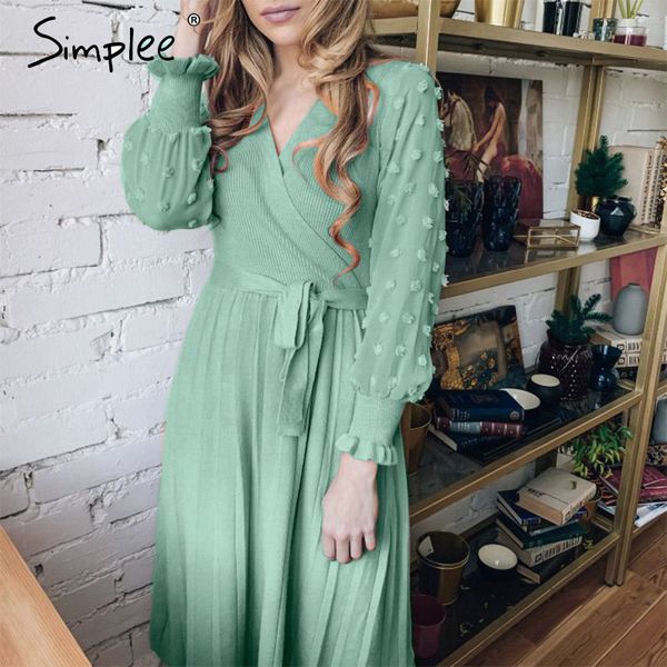 simplee elegant women knitted dress v-neck long sleeve pleated belted female dress autumn winter sweater slim party dresses lj201112, Black;gray
simplee elegant women knitted dress v-neck long sleeve pleated belted female dress autumn winter sweater slim party dresses lj201112, Black;gray