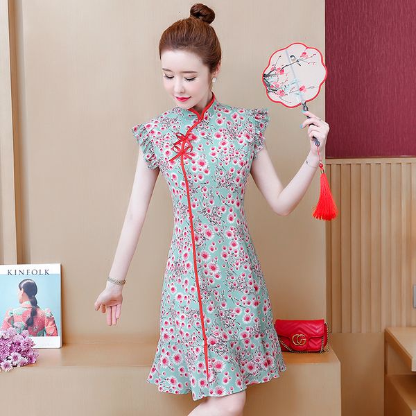 female plus size handsome cheongsam dressed thin floral party vintage 2021 summer dress in short sleeves udgr, Black;gray
female plus size handsome cheongsam dressed thin floral party vintage 2021 summer dress in short sleeves udgr, Black;gray
