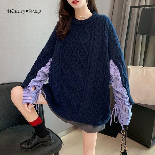 whitney wang sweaters 2020 autumn fashion streetwear striped drawstring sleeve patchwork oversize sweater women jumper pullover1, White;black
whitney wang sweaters 2020 autumn fashion streetwear striped drawstring sleeve patchwork oversize sweater women jumper pullover1, White;black