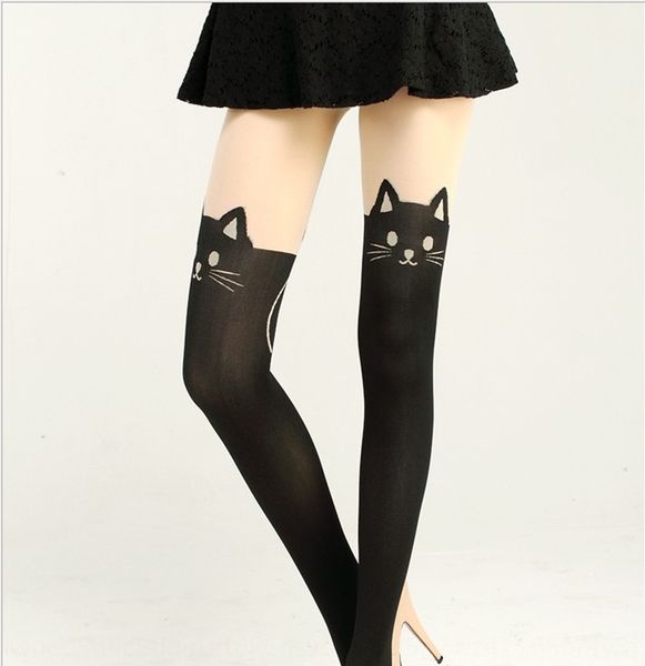 поддельный высокая труба над коленной подделкой бедра мультфильм верхней кожи и нижней поножи колготки pantyhoseskin черного кота хвост сращ, Black 
поддельный высокая труба над коленной подделкой бедра мультфильм верхней кожи и нижней поножи колготки pantyhoseskin черного кота хвост сращ, Black