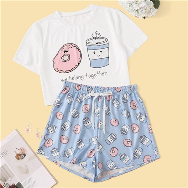 qweek woman pajamas summer pijama mujer kawaii pajamas cute cow printe lounge wear sleepwear set suit for home women 2020 t200701, Black;red
qweek woman pajamas summer pijama mujer kawaii pajamas cute cow printe lounge wear sleepwear set suit for home women 2020 t200701, Black;red