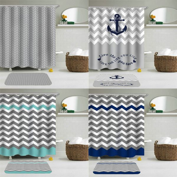 stripe geometry shower curtain mat set printed waterproof polyester bath curtain velvet anti-slip bathroom toilet with 12 hooks
stripe geometry shower curtain mat set printed waterproof polyester bath curtain velvet anti-slip bathroom toilet with 12 hooks