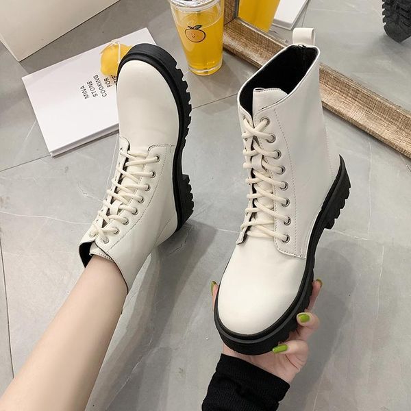 pu leather ankle boots for women autumn winter med heeled cross tied shoes woman round toe lace up black white booties
pu leather ankle boots for women autumn winter med heeled cross tied shoes woman round toe lace up black white booties