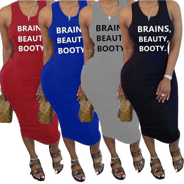 casual dresses 79mn8109 autumn summer women solid letter print tank dress vestidos plus size, Black;gray 
casual dresses 79mn8109 autumn summer women solid letter print tank dress vestidos plus size, Black;gray