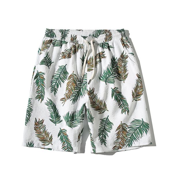 trendy brand men's beach summer 5-point print shorts plus fat oversize loose casual pants, White;black
trendy brand men's beach summer 5-point print shorts plus fat oversize loose casual pants, White;black